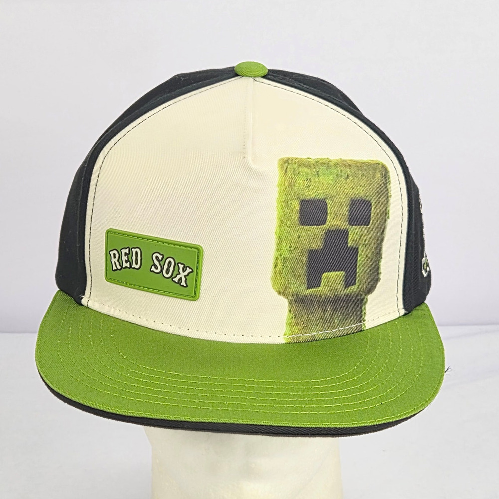 Boston Red Sox Minecraft Movie Promo Hat Snapback NWOT Unworn Creeper
